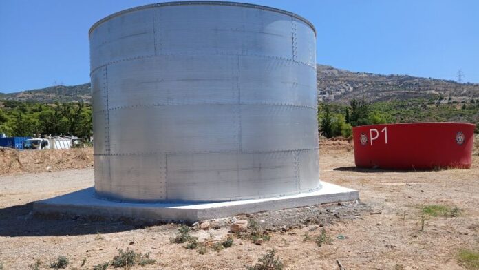 Καινούργια δεξαμενή 100.000 λίτρων για την πυροπροστασία στον Δήμο Πεντέλης