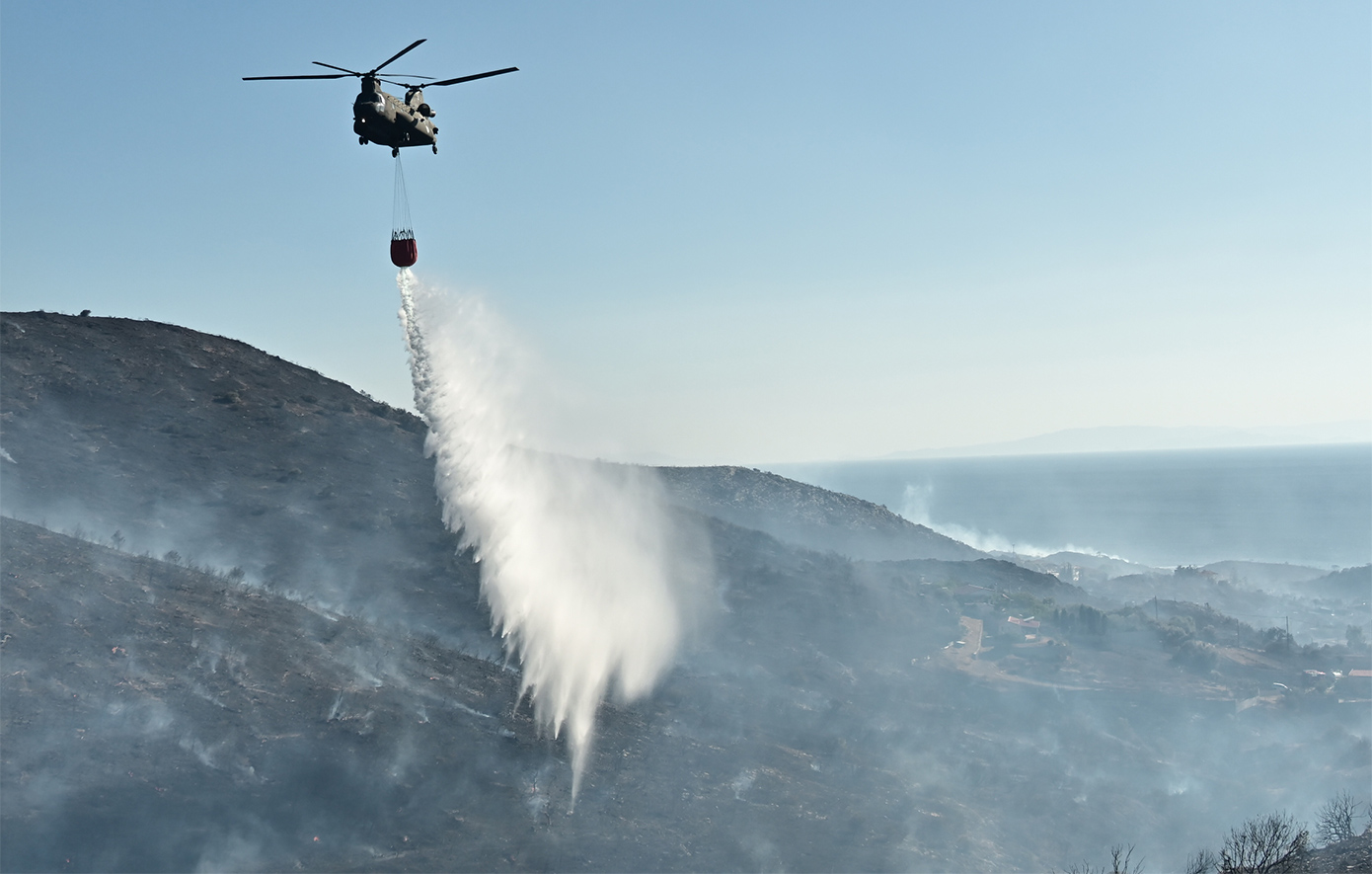 Πυρκαγιά στο Κιλκίς, στην περιοχή Λιθωτό – Δύο αεροσκάφη και ένα ελικόπτερο στη μάχη