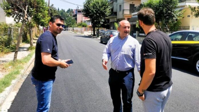 Επιθεώρηση Δημάρχου Τρικκαίων σε έργα ασφαλτόστρωσης