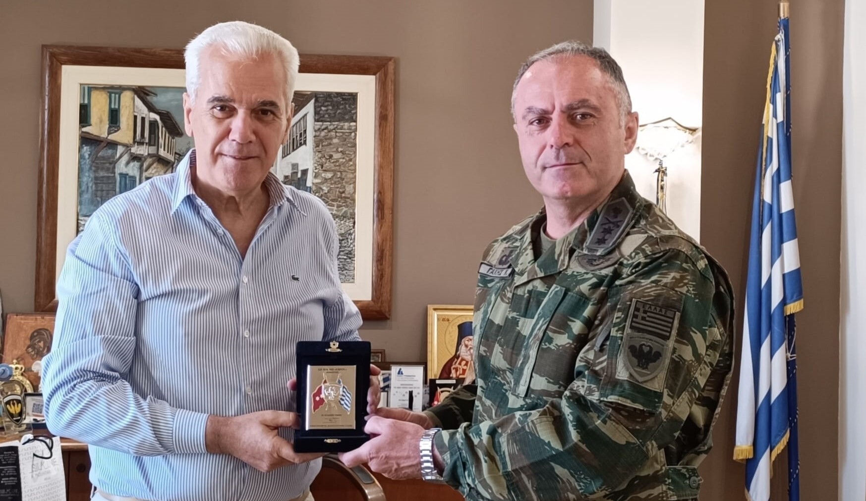 Ο Διοικητής της 12ης Μ/Κ Μεραρχίας Πεζικού “Έβρος” επισκέπτεται το Δημαρχείο Σουφλίου