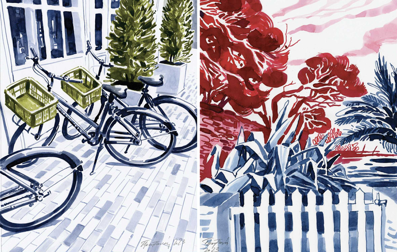 INKY TRIPS: Καλλιτεχνική έκθεση του Γιώργου Προμπονά