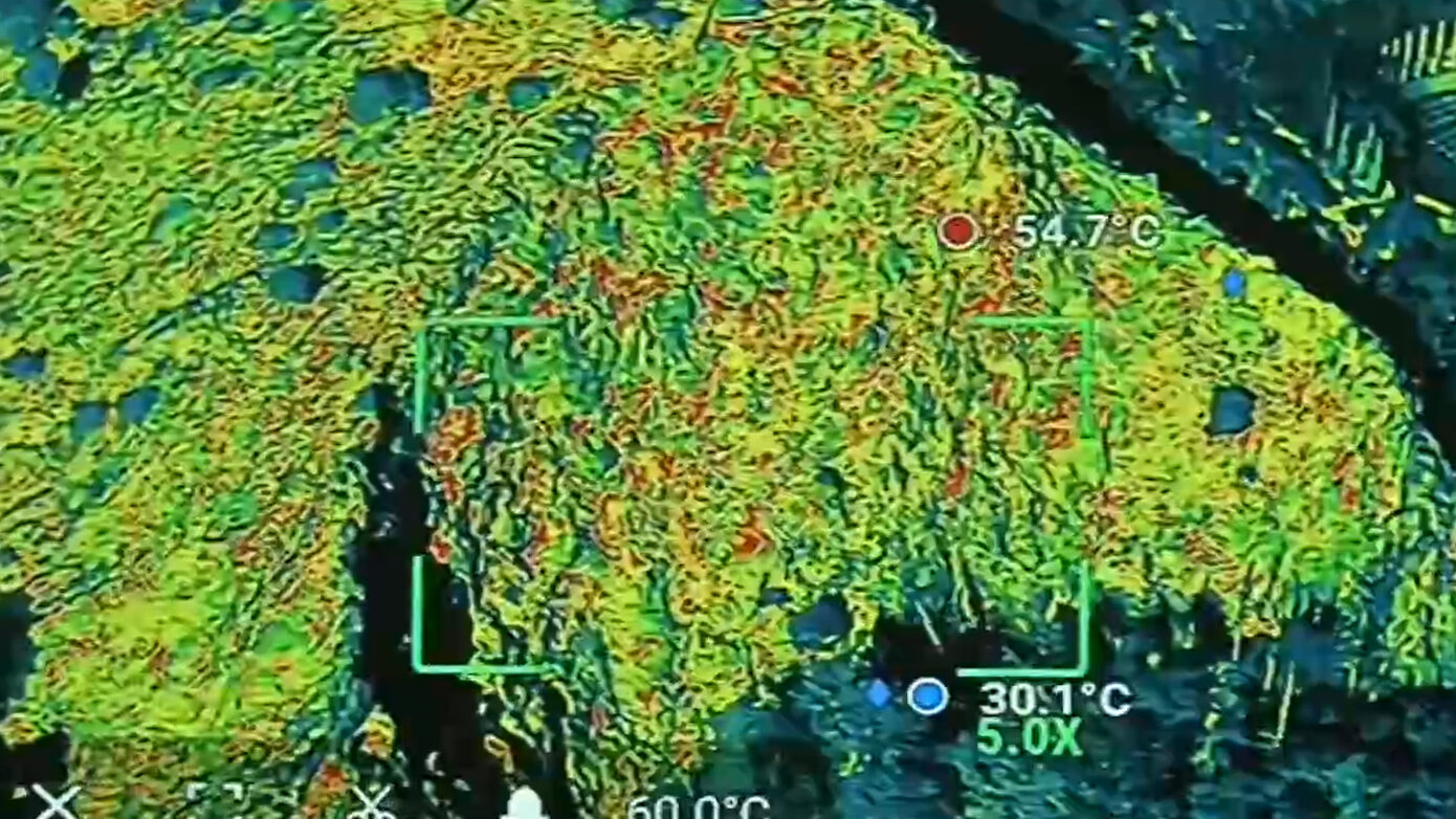 Αισθητή θερμοκρασία 53°C από νωρίς το πρωί – Εντυπωσιακές εικόνες από θερμικό drone στο Αττικό Άλσος