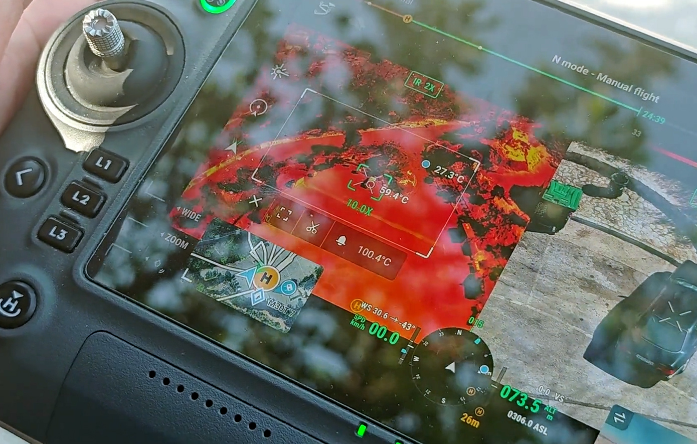 Καύσωνας: Εντυπωσιακές λήψεις από το θερμικό drone του Δήμου Αθηναίων – Επιχειρησιακό κέντρο στον Λυκαβηττό