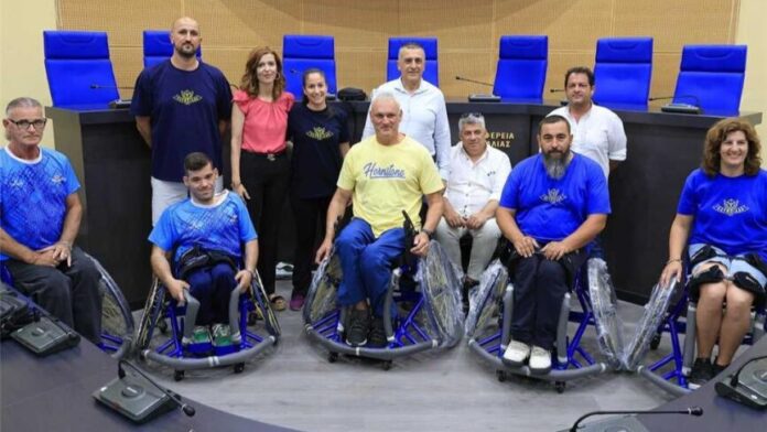 Πέντε αναπηρικά αμαξίδια δωρίζονται σε ομάδα μπάσκετ ΑμΕΑ από την Π. Θεσσαλίας