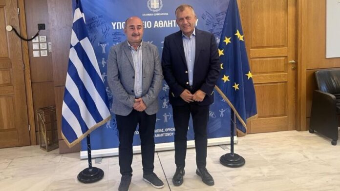 Σύσκεψη Ν. Σακκά με Γ. Βρούτση για το Στάδιο Τρικάλων