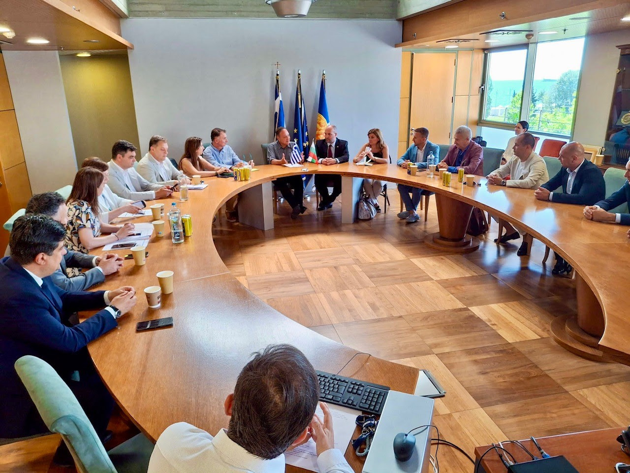 Συνάντηση Στ. Αγγελούδη με τους κορυφαίους ηγέτες της Εθνικής Ένωσης Δήμων Βουλγαρίας