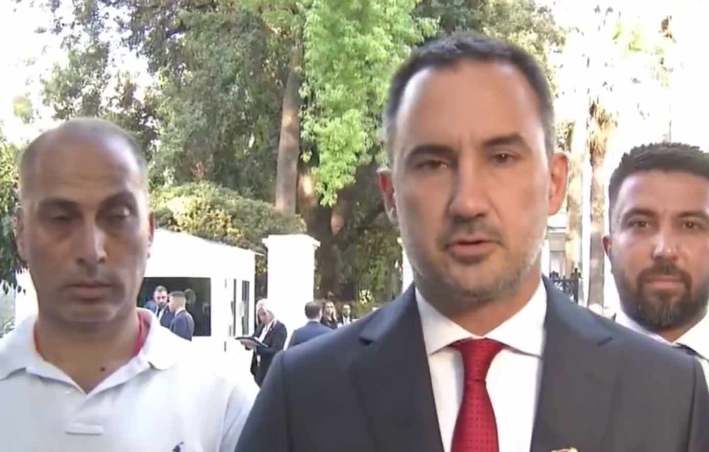 Ο Αλέξης Χαρίτσης εγκατέλειψε τη δεξίωση για την αποκατάσταση της Δημοκρατίας