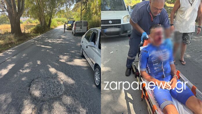 Χανιά: Πρωταθλητής ποδηλασίας τραυματίστηκε σοβαρά σε προπόνηση – Έπεσε σε λακκούβα