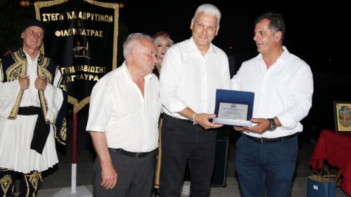 Περιφέρεια Δυτικής Ελλάδας: Η Στέγη Πολιτισμού και Παράδοσης Καλαβρυτινών βράβευσε τον Φ. Ζαΐμη