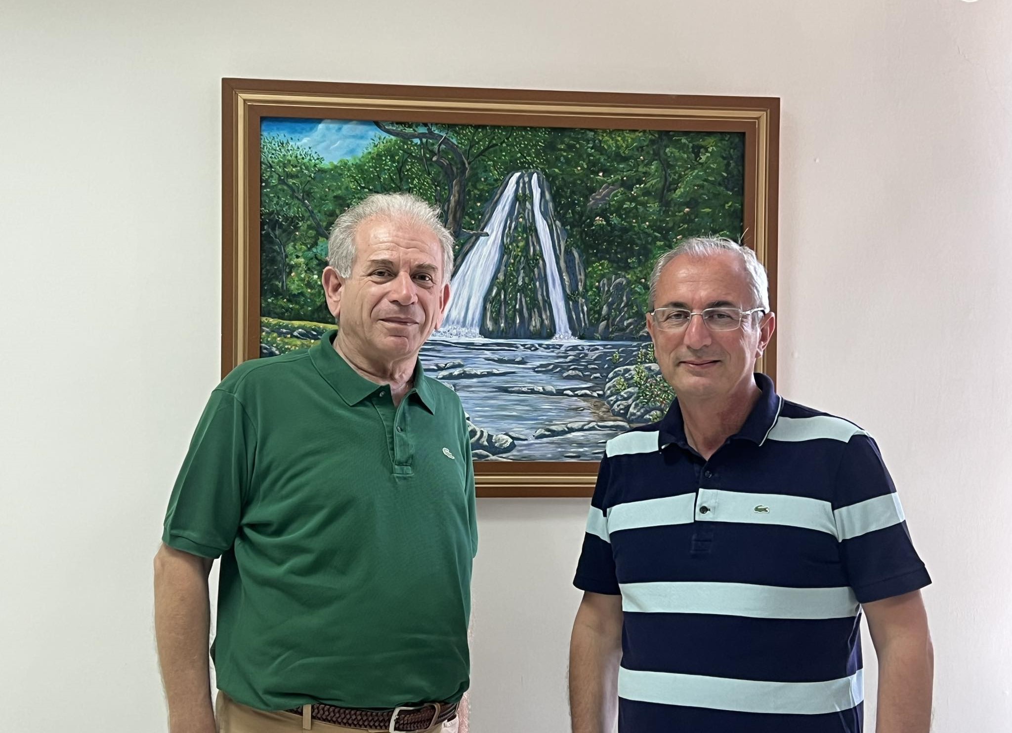 Στο δημαρχείο Θέρμου βρέθηκαν Σπ. Κωνσταντάρας και Λ. Σκλαβούνος