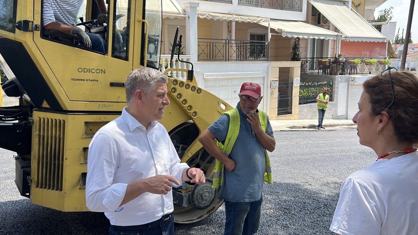 Καινοτόμα έργα οδοποιίας στο Ωραιόκαστρο από την Περιφέρεια Κεντρικής Μακεδονίας