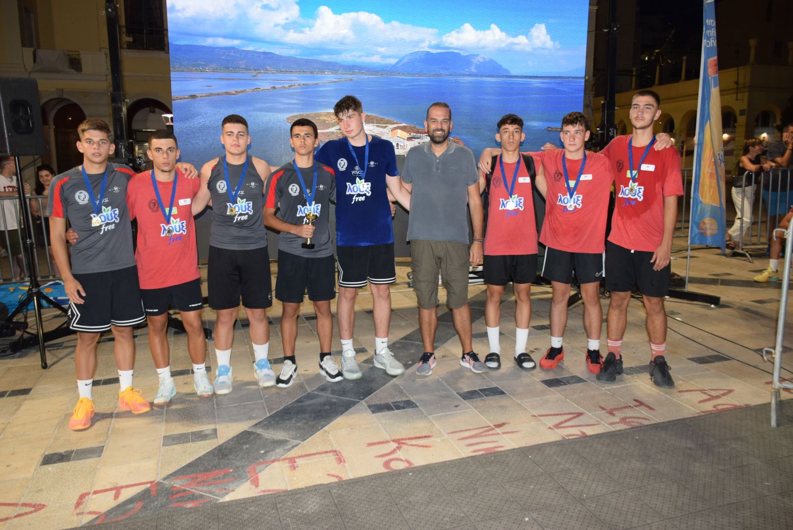 Ο Νεκτάριος Φαρμάκης στο GNC 3on3 στην πλατεία Αγίου Γεωργίου Πάτρας