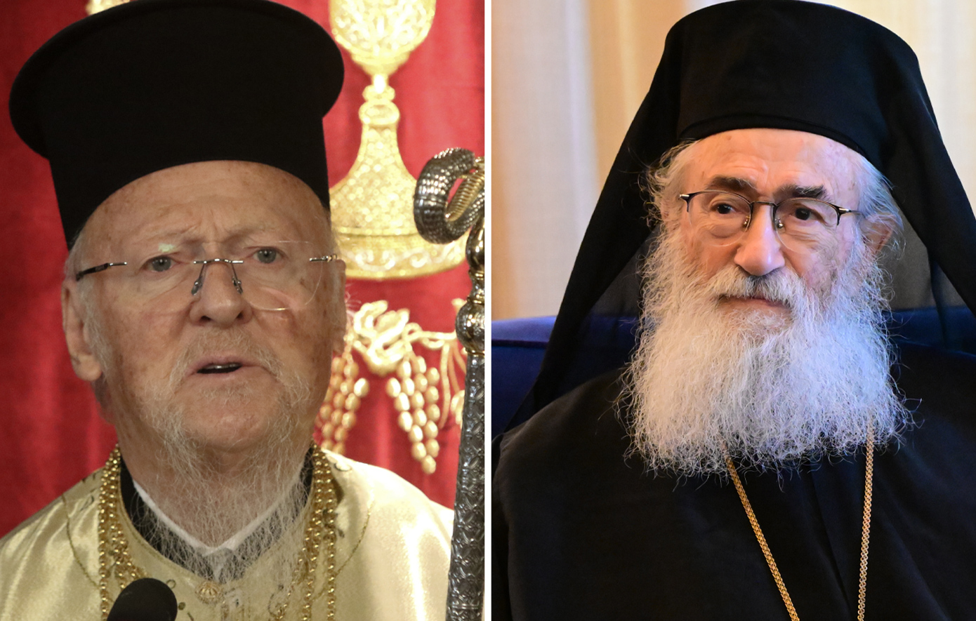 Ο Πατριάρχης Βαρθολομαίος υποστηρίζει τον Δαμιανό: Ο νόμιμος και κανονικός Αρχιεπίσκοπος της Μονής Σινά