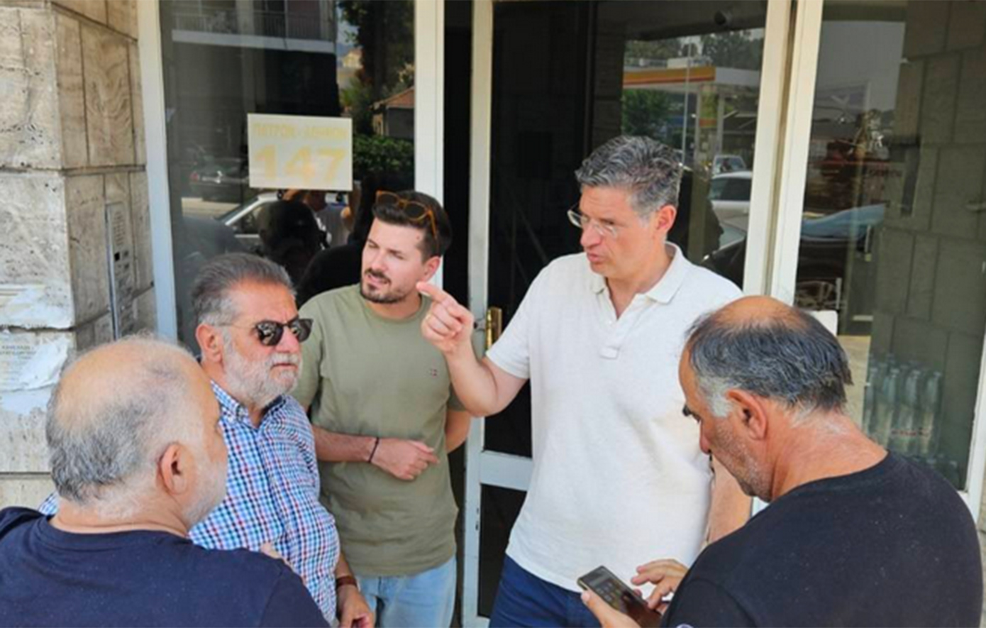 Κλιμάκιο του ΣΥΡΙΖΑ-ΠΣ στις φλόγες της Πάτρας