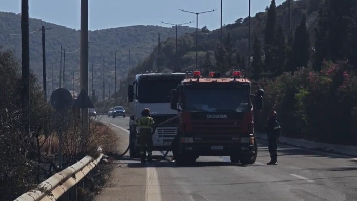 Πυρκαγιά στο Λαύριο: Έρευνες της Αντιμετώπισης Εγκλημάτων Εμπρησμού με drones