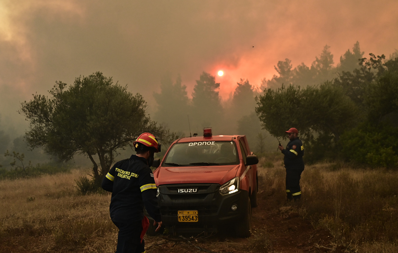 Πυρκαγιά στην περιοχή Φραξιά κοντά στη Βόνιτσα