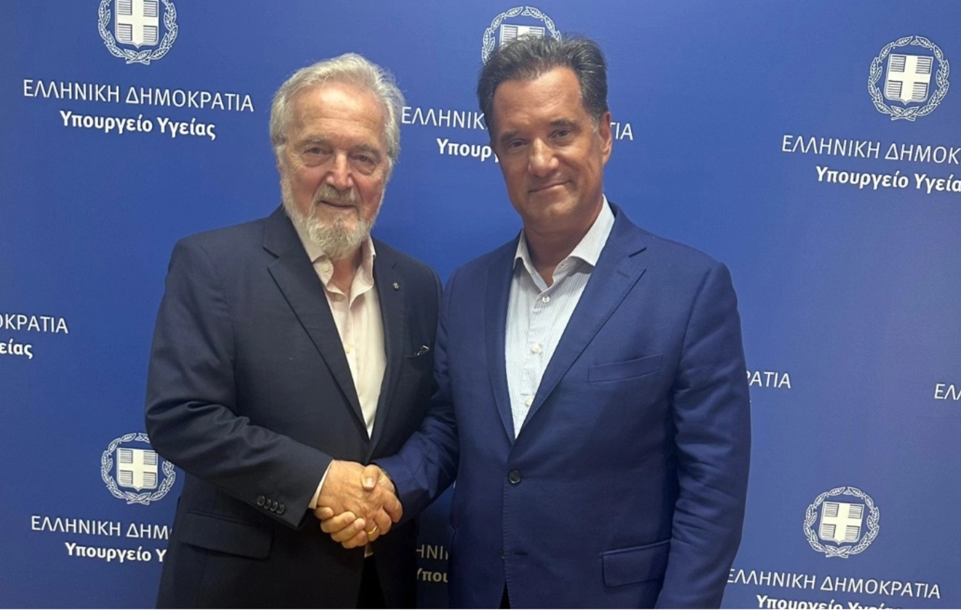 Ο Άδωνις Γεωργιάδης συναντήθηκε με τον δημιουργό του βιβλίου «Ελένη», Νίκο Γκατζογιάννη