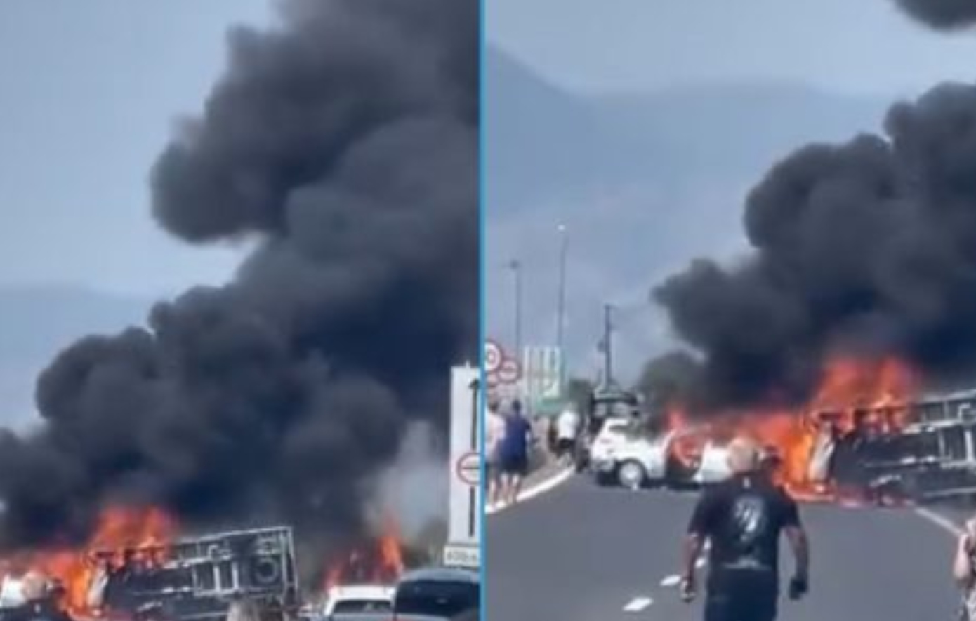 Τραγικό δυστύχημα με τρεις νεκρούς στην Εγνατία Οδό – Φορτηγό συγκρούστηκε με αυτοκίνητα, προκλήθηκε φωτιά και απανθρακώθηκαν