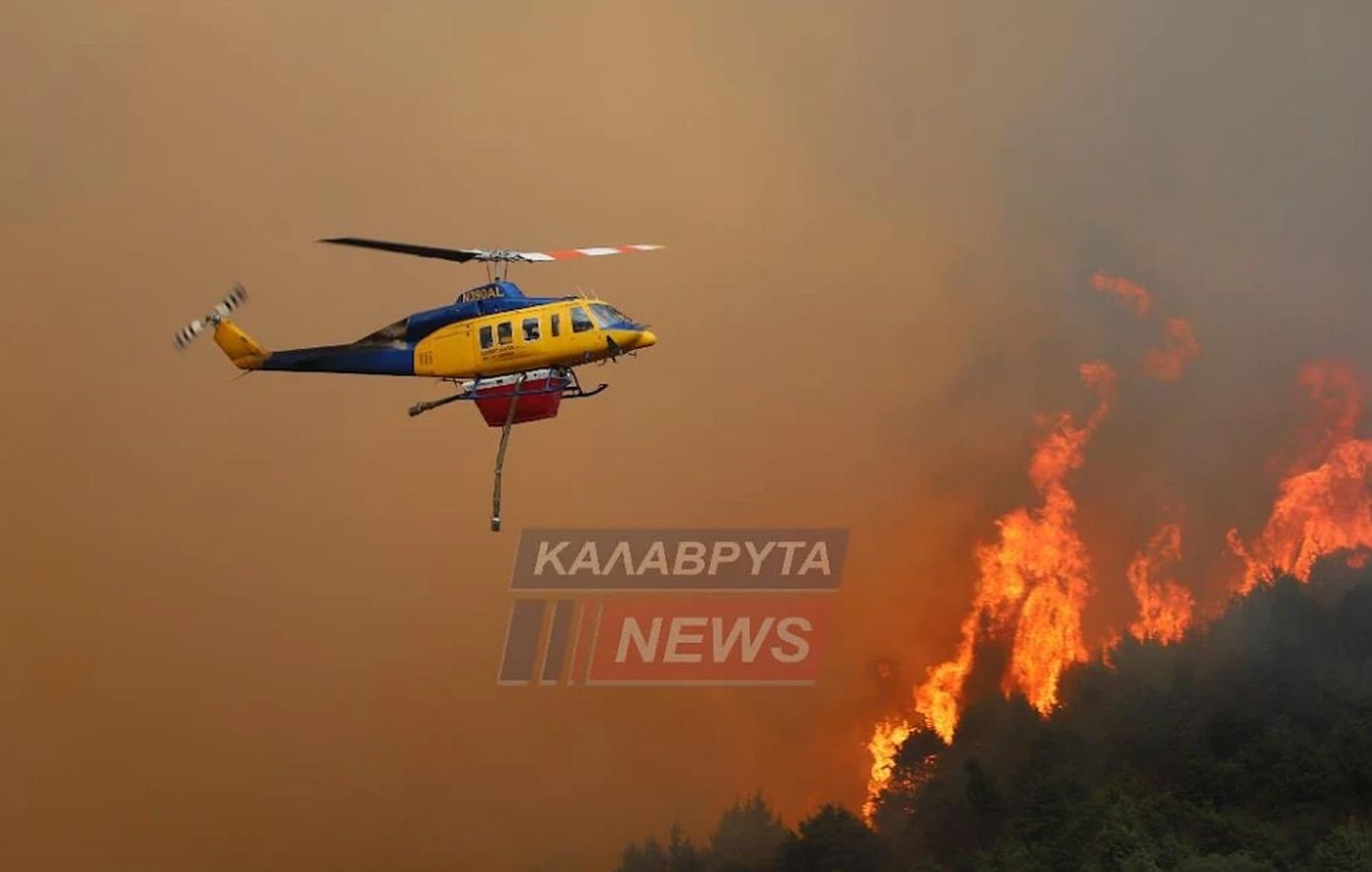 Φλέγεται το Λιβάδι Καλαβρύτων – Καταγγελίες κατοίκων για εμπρησμό