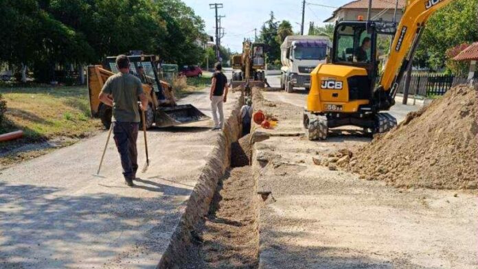 Σε εξέλιξη η κατασκευή του δικτύου αποχέτευσης λυμάτων στο Πρόχωμα του Δ. Χαλκηδόνος