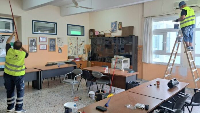 Οι εργασίες προχωρούν στα σχολεία του Δήμου Καλαμαριάς