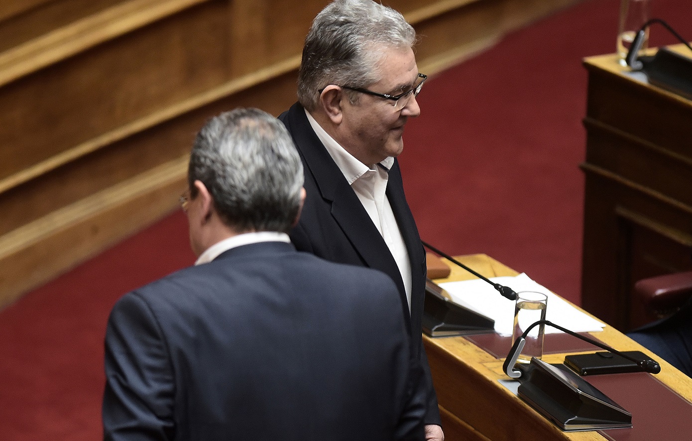 Συνομιλία Δημήτρη Κουτσούμπα – Σωκράτη Φάμελλου για την πρωτοβουλία στην Παλαιστίνη