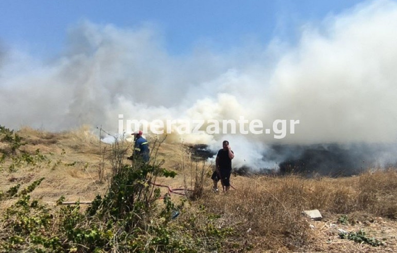 Πυρκαγιά στη Ζάκυνθο σε κατοικημένη ζώνη – Η άμεση αντίδραση της πυροσβεστικής απέτρεψε τα χειρότερα