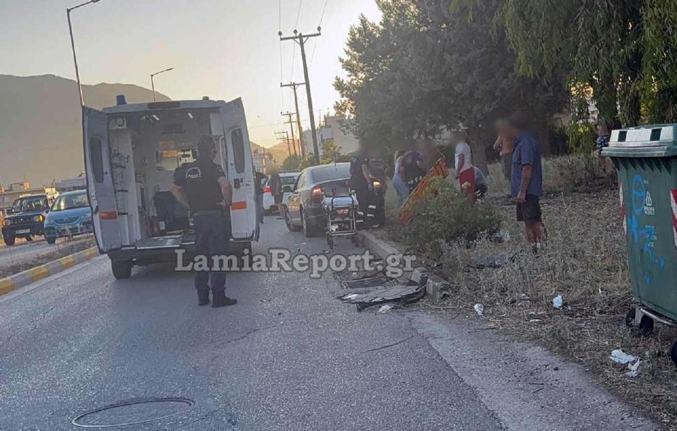 Ατύχημα με μητέρα και 11χρονη κόρη στη Λαμία – Η οδηγός «τυφλώθηκε» από τον ήλιο