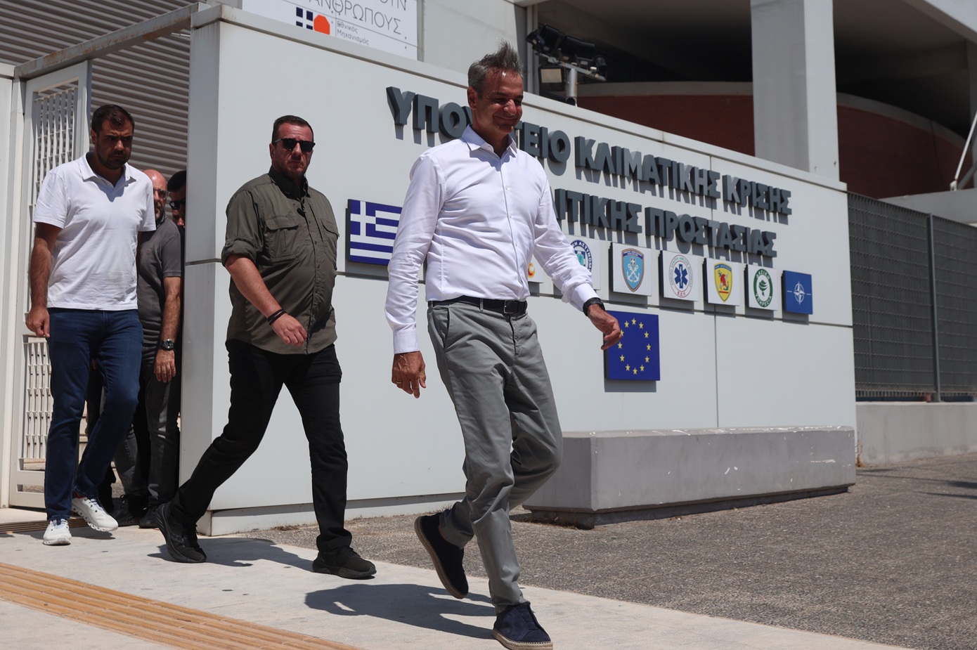 Ο Μητσοτάκης στο Εθνικό Κέντρο Κρίσεων – Ηγήθηκε σύσκεψης για τις πυρκαγιές