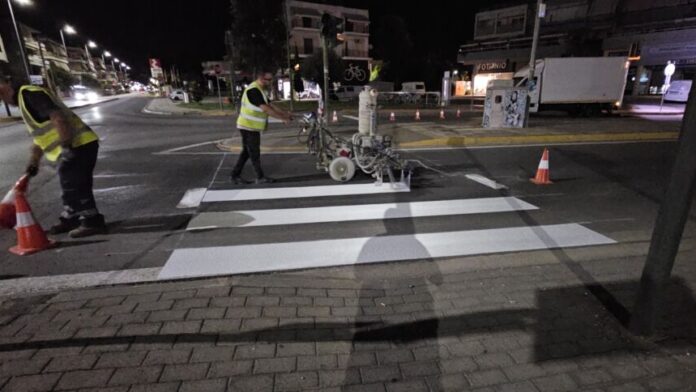 35 καινούργιες διαγραμμίσεις πεζοδιαβάσεων στο Ναύπλιο