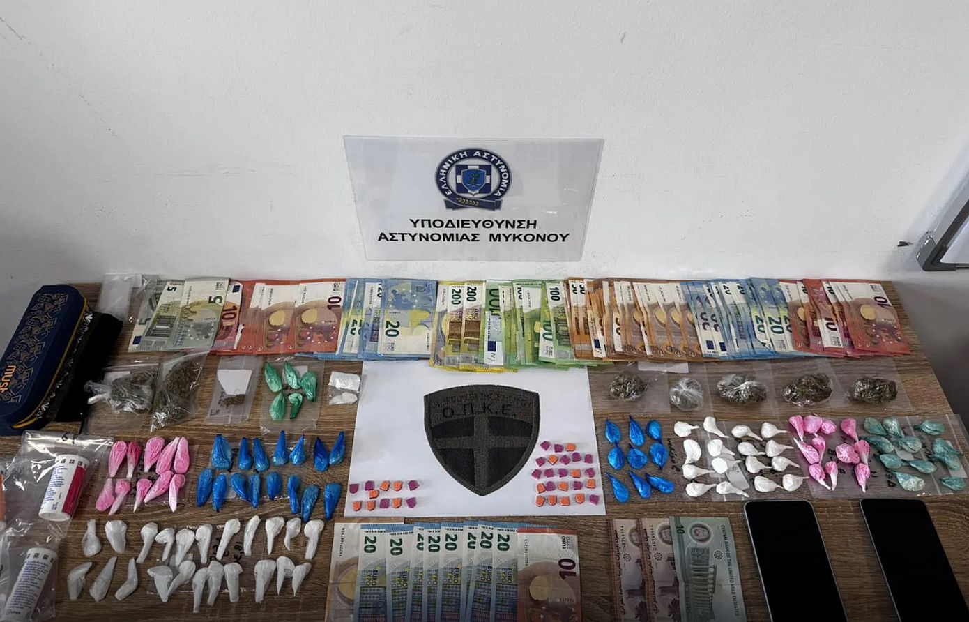 Μύκονος: Διπλό πλήγμα στη μαφία των ναρκωτικών – 5 συλλήψεις