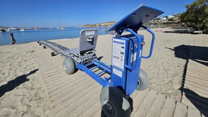 Οι παραλίες της Πάρου με τον μηχανισμό SeaAccess για όλους