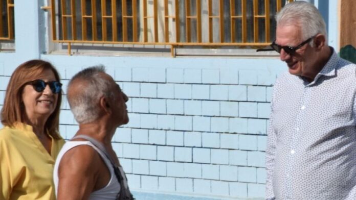 Επίσκεψη Δημάρχου στις εργασίες αναβάθμισης σχολείων Περιστερίου