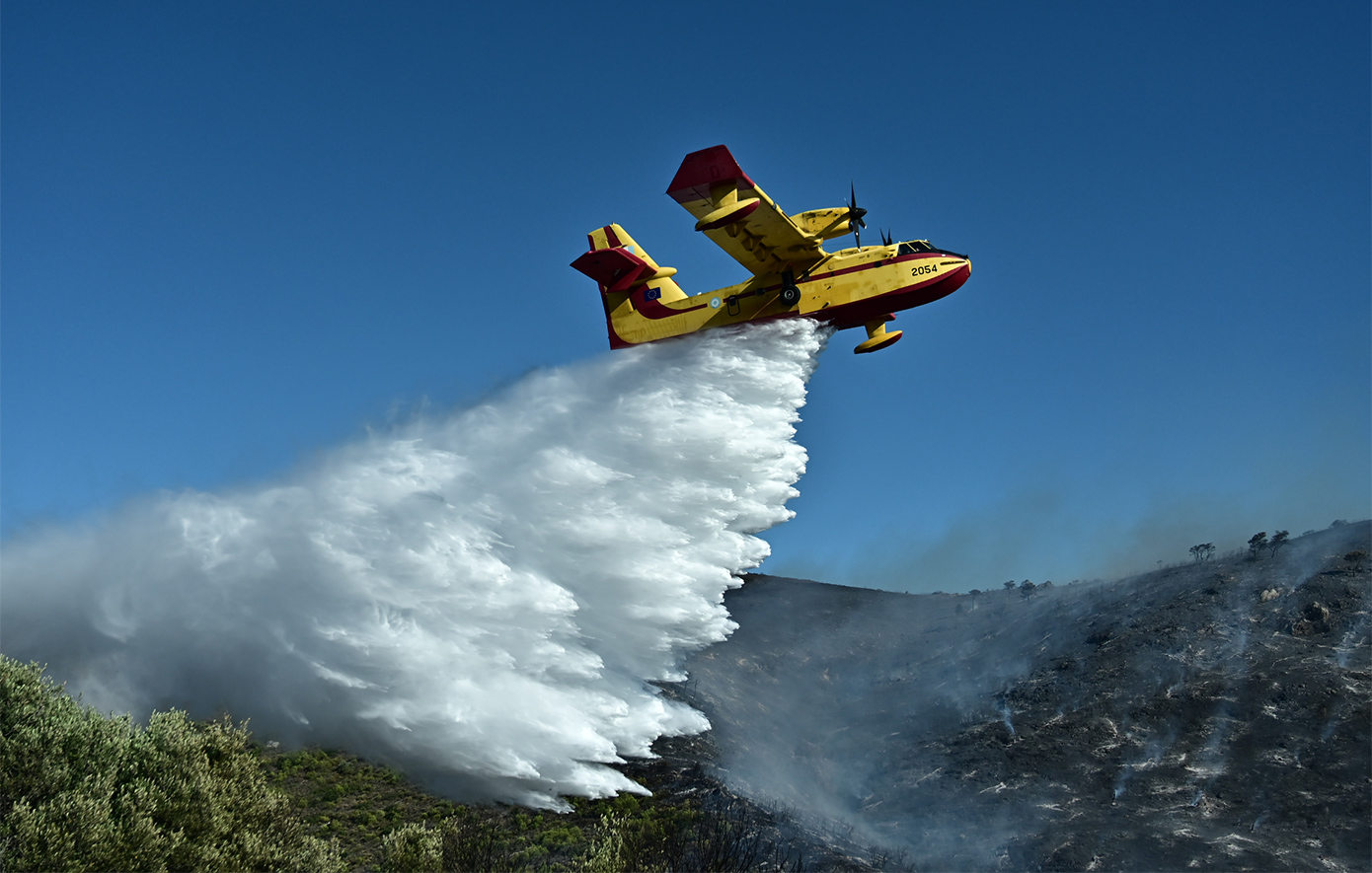Πυρκαγιά σε δάσος στην Παλαιομάνινα Αιτωλοακαρνανίας