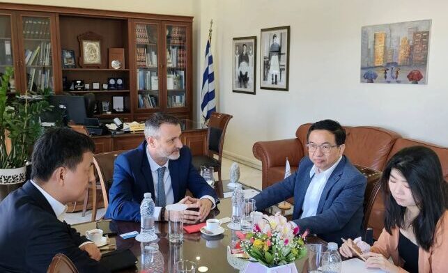 Επίσκεψη του Πρέσβη της Κίνας στο Δημαρχείο Σαλαμίνας