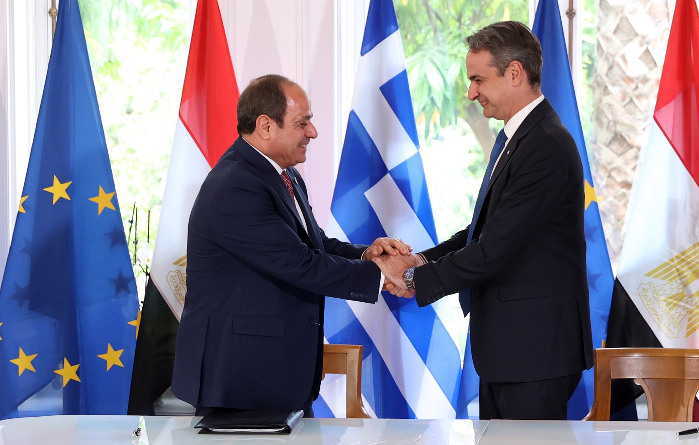 Συνομιλία Κυριάκου Μητσοτάκη με τον Αιγύπτιο πρόεδρο Σίσι: Στο επίκεντρο Γάζα και διμερείς σχέσεις