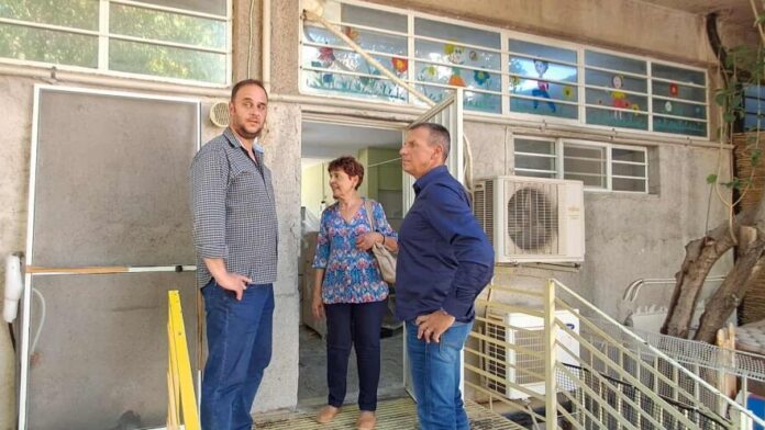 Επίσκεψη Δημάρχου Σπάρτης σε έργα αναβάθμισης σχολικών μονάδων