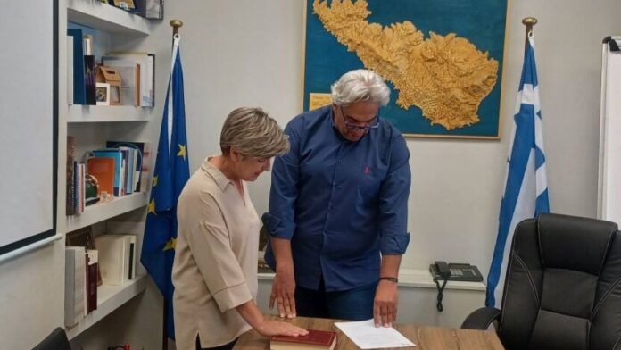 Ανάληψη καθηκόντων από τη νέα σύμβουλο της Δημοτικής Κοινότητας Τήνου