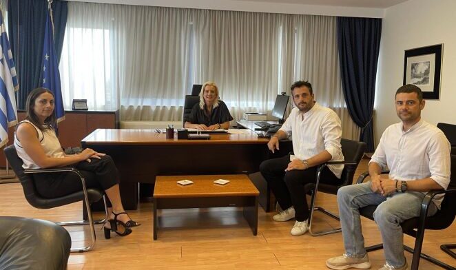 Συνάντηση Δημάρχου Τυρνάβου με τη νέα Γ.Γ. Αποκεντρωμένης Θεσσαλίας – Στερεάς Ελλάδας