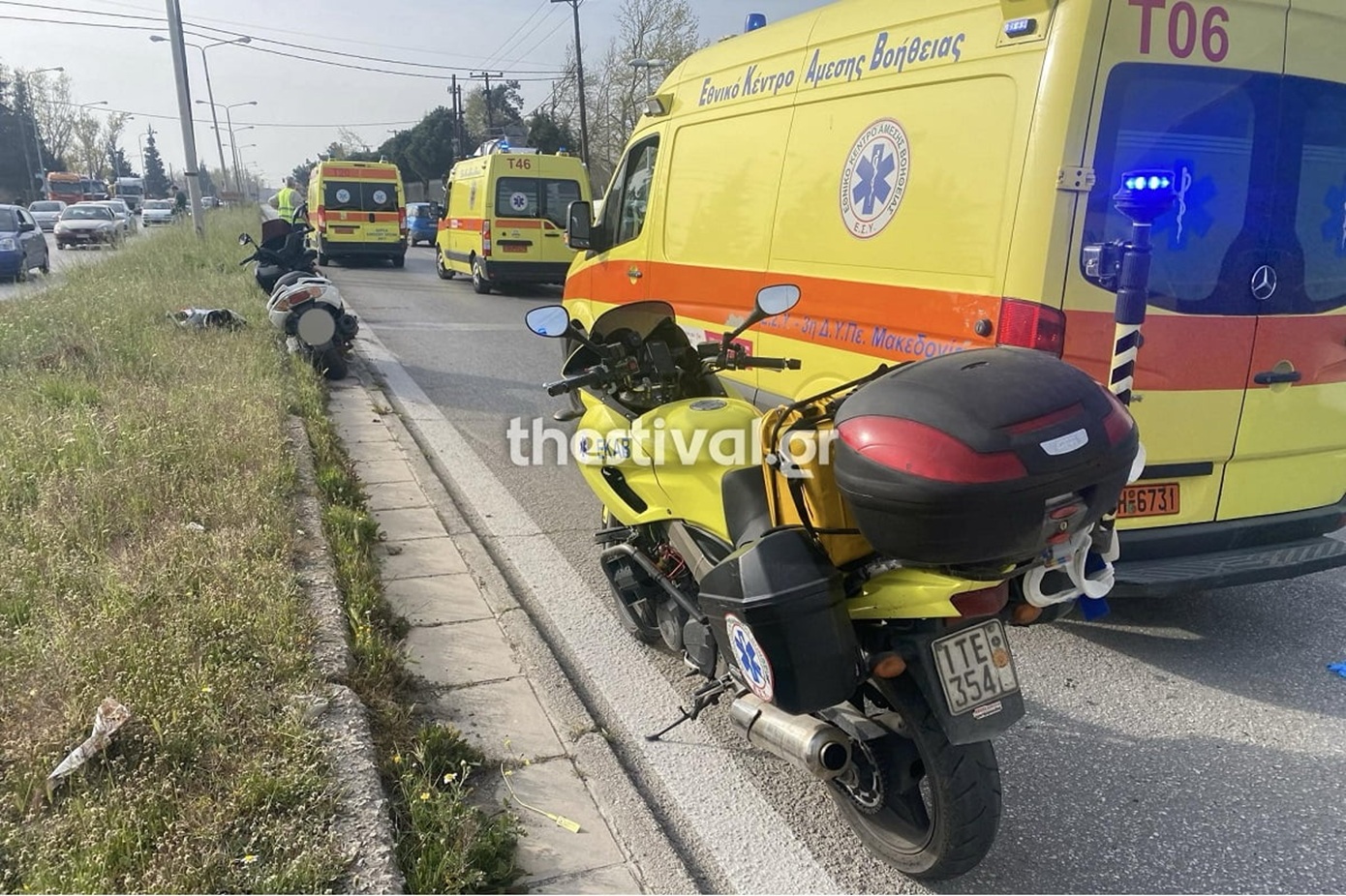 Σύγκρουση λεωφορείου με μοτοσικλέτα στη Θεσσαλονίκη – Σοβαρά τραυματισμένος ο οδηγός του δικύκλου