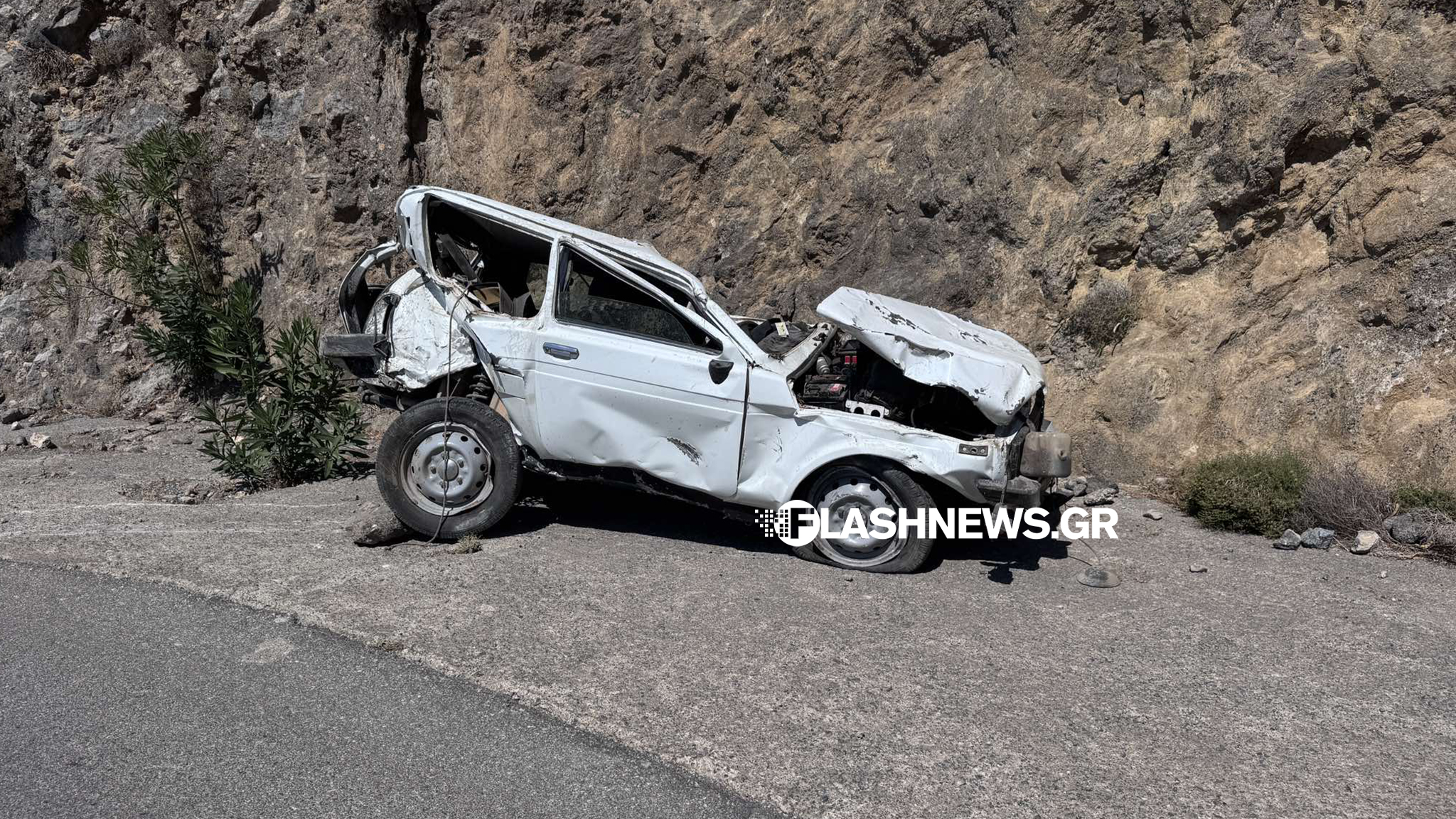 Σοβαρό ατύχημα στα Σφακιά: Όχημα έπεσε σε γκρεμό – Στην εντατική ο 80χρονος οδηγός