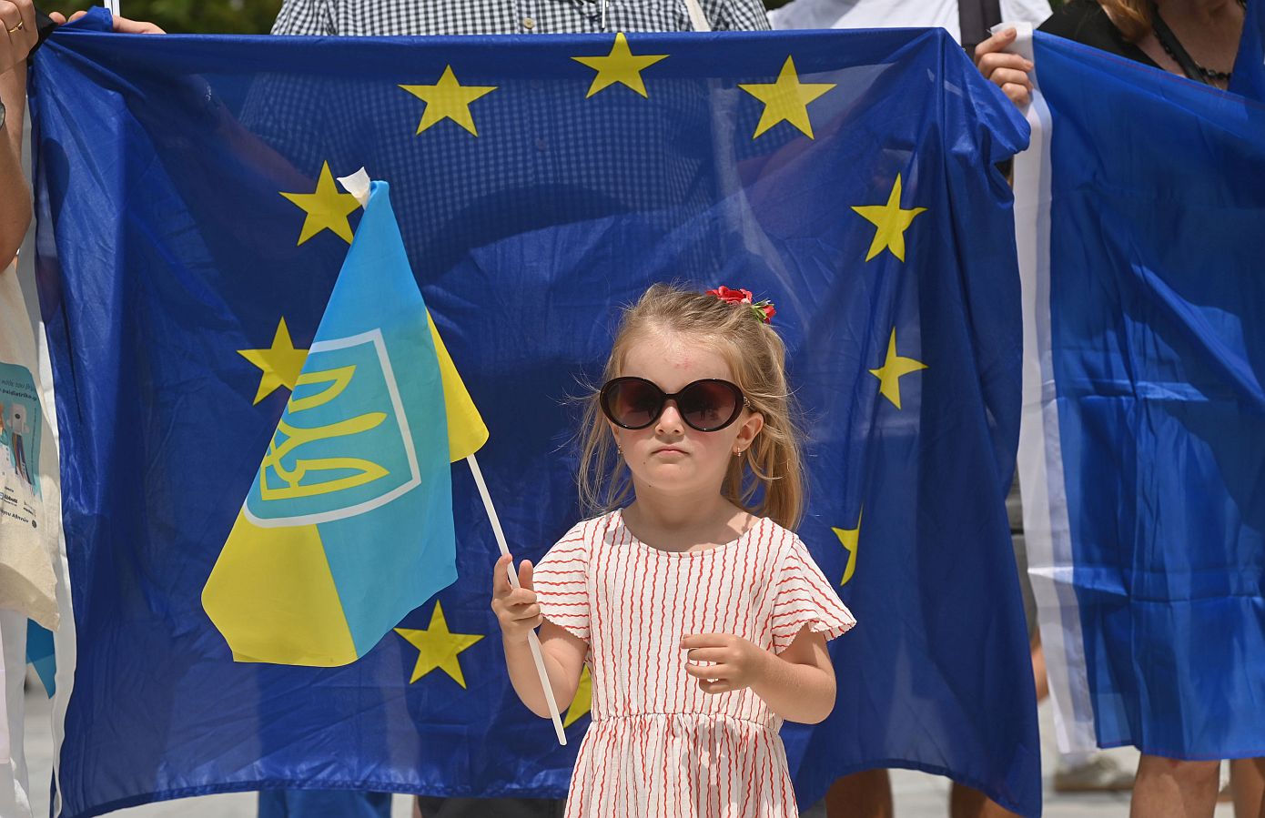 Ουκρανοί συγκεντρώνονται στο Σύνταγμα: Εορτασμός για την ανεξαρτησία της πατρίδας τους