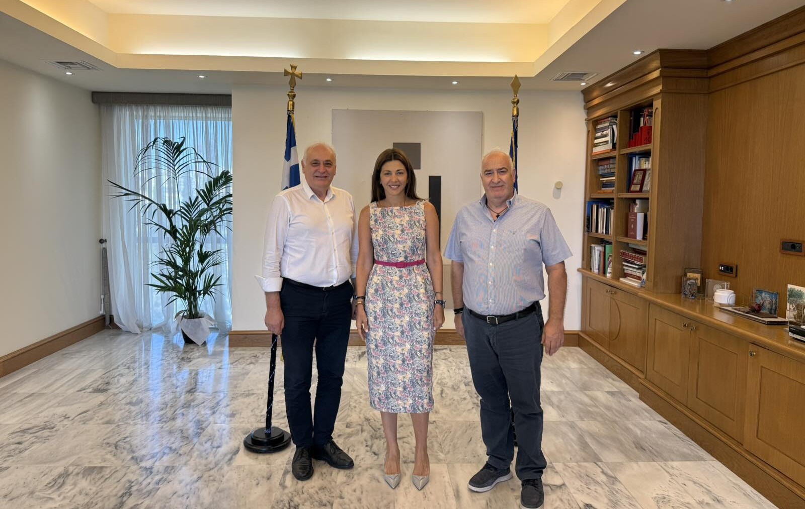 Σύσκεψη Δημάρχου Βιάννου με την Υπουργό Εκπαίδευσης