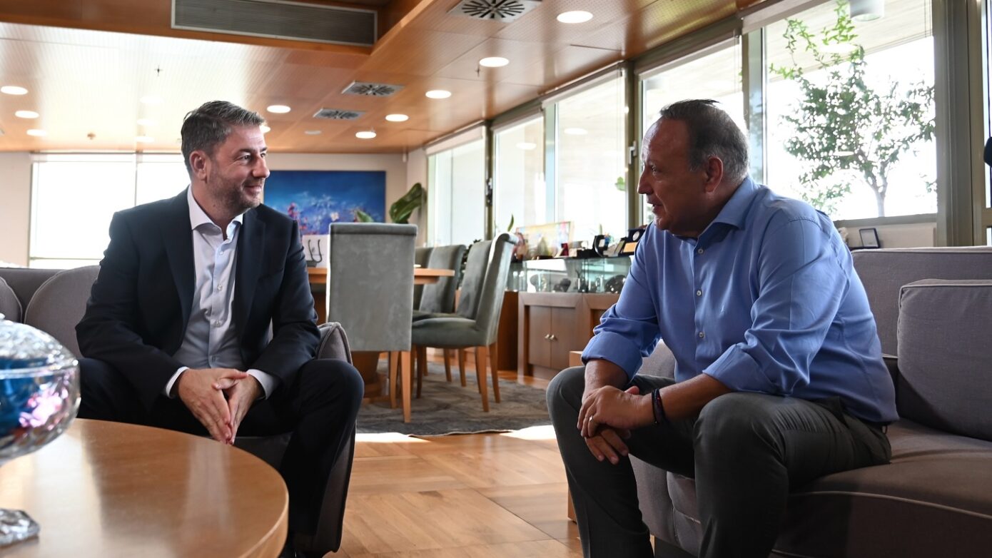 Σύσκεψη Ανδρουλάκη-Αγγελούδη: «Κύρια έμφαση στη δημόσια παιδεία και υγεία»
