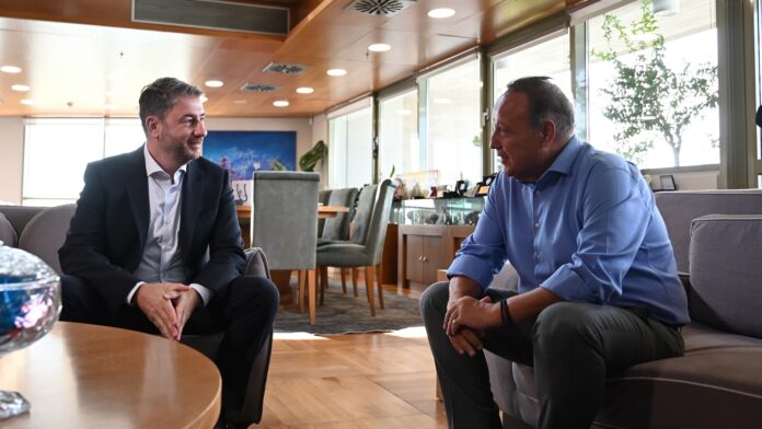 Σύσκεψη Ανδρουλάκη-Αγγελούδη: «Κύρια έμφαση στη δημόσια παιδεία και υγεία»