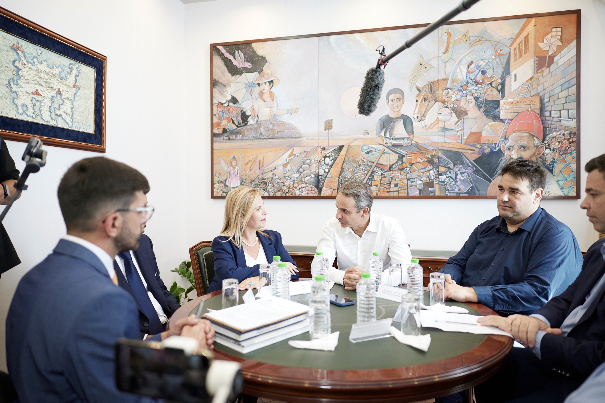 Ο Πρωθυπουργός στη Μύρινα – Επαφές με δημάρχους Λήμνου και Αη Στράτη