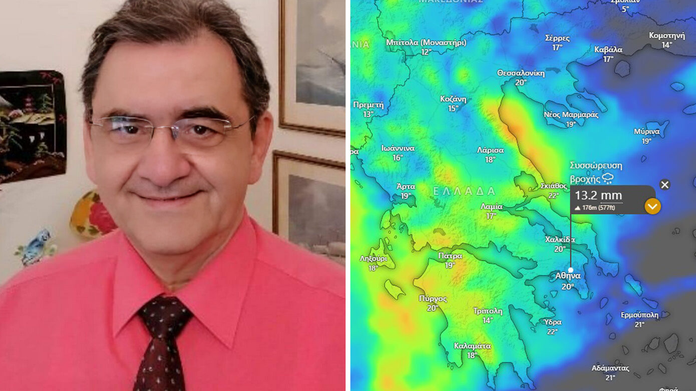 Ανησυχεί για τις βροχοπτώσεις του Σαββατοκύριακου ο Θοδωρής Κολυδάς – Τα δεδομένα θα διευκρινιστούν μετά την Τετάρτη