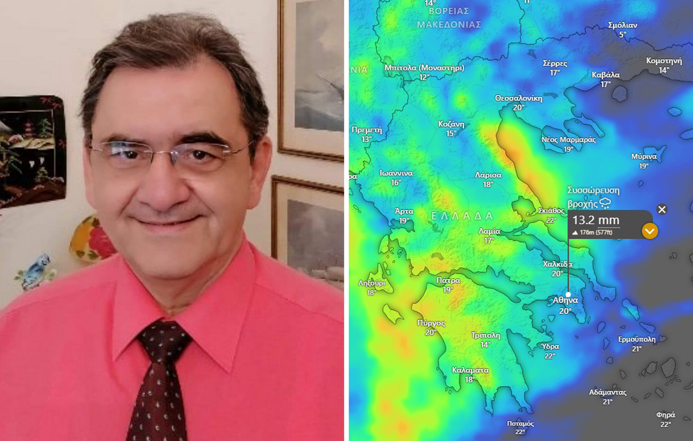 Ανησυχεί για τις βροχοπτώσεις του Σαββατοκύριακου ο Θοδωρής Κολυδάς – Τα δεδομένα θα διευκρινιστούν μετά την Τετάρτη