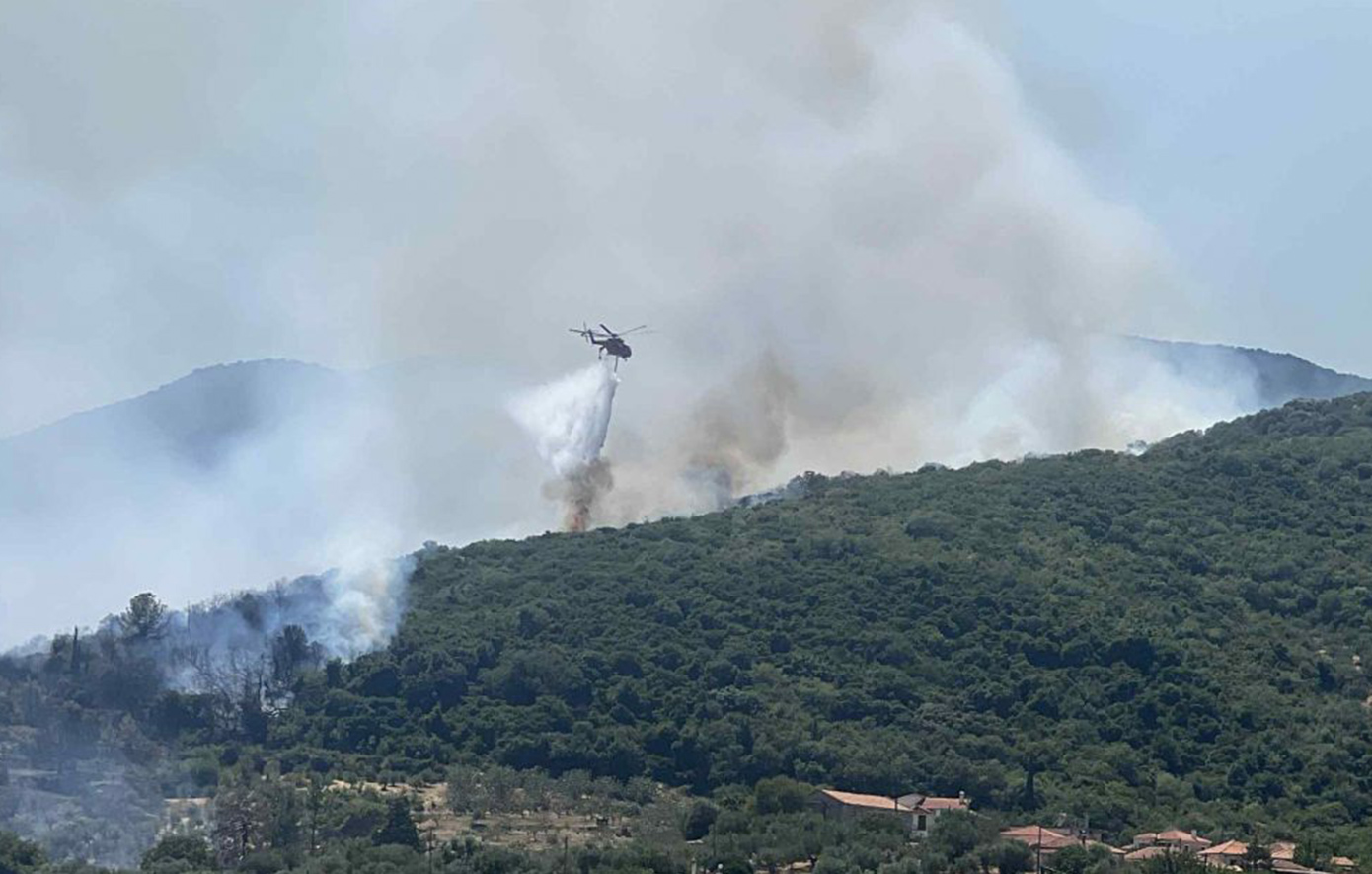 Η φωτιά στο Κουνούπι Αργολίδας σε ύφεση και χωρίς ενεργά μέτωπα