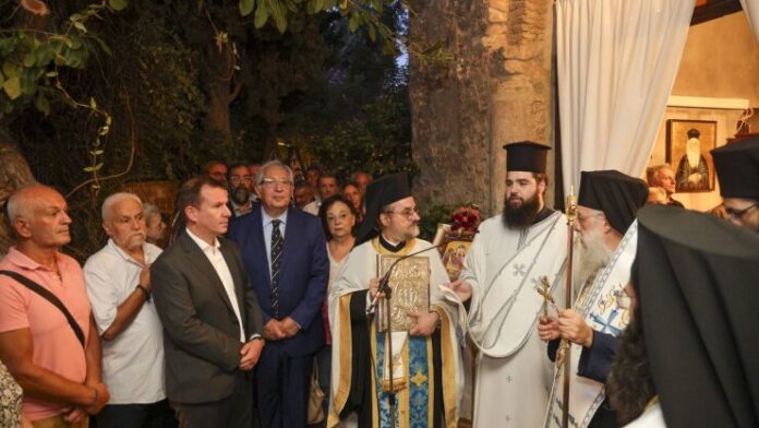 Ο Θ. Αμπατζόγλου στη γιορτή της Παναγίας Νερατζιώτισσας στο Μαρούσι